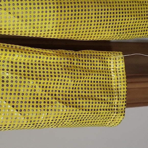 Women Yellow Deep V Neck Jumpsuit P Long Sleeve Bodysuit XL - Picture 5 of 6